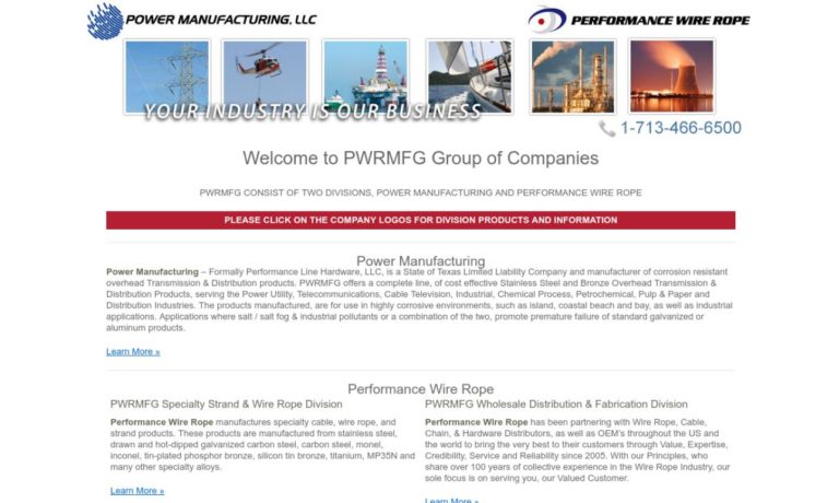 Performance Wire Rope Manufacturing